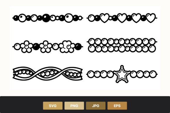 Bead Chain Bracelet Vector Art: Graphics for Editorial Use