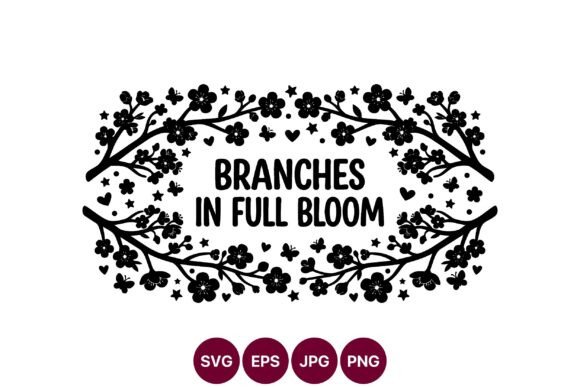Branches in Full Bloom: Versatile Graphics & Illustrations
