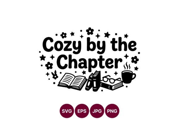 Cozy by the Chapter: Black & White Graphics and Illustrations