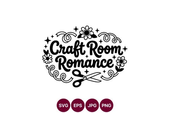 Craft Room Romance Vector: Graphics & Illustrations