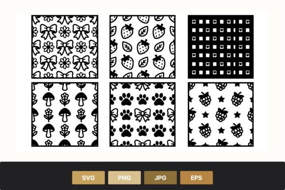 Cute B&W Graphics: A Seller's Review of This Pattern Set