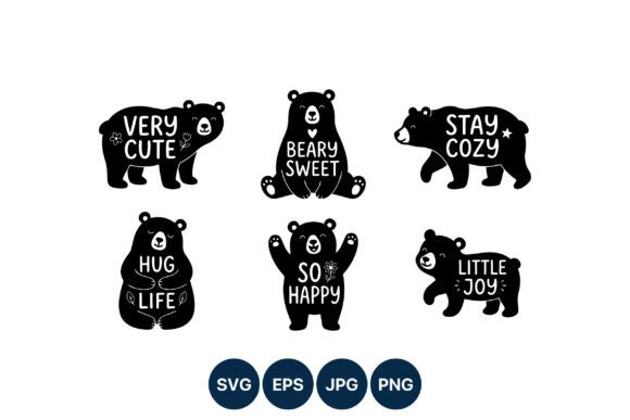 Cute Bear Graphics for Local Brand Illustrations