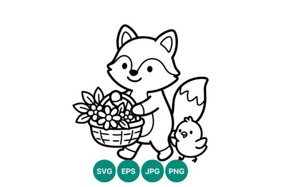 Cute Fox Line Art: Graphics & Illustrations Review