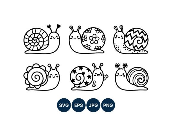 Cute Snail Line Art: A Designer's Review for Embroidery