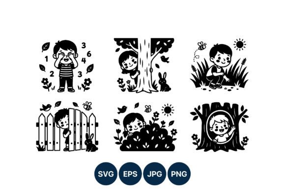 Kids Playing Hide and Seek Vector: A Designer's Review