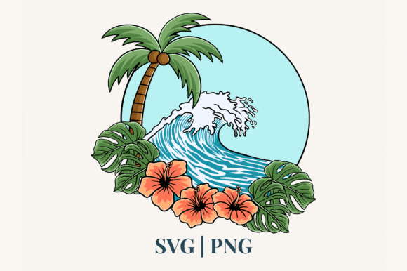 Summer Tropical Holiday Clipart: Graphics & Illustrations
