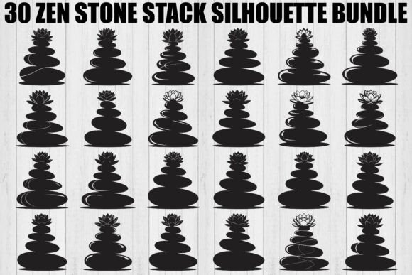 Zen Stone Stack Graphics & Illustrations for Blogs